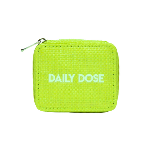 Miamica Lime "Daily Dose" Pill Organizer Case