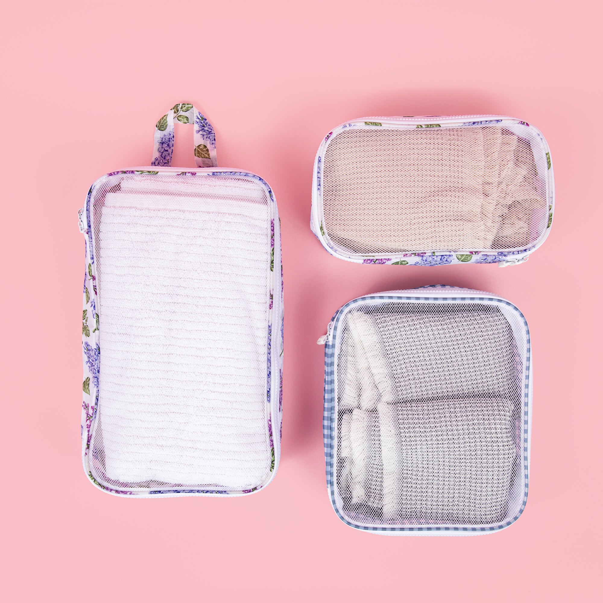Pack-Sized Set of 3 packing cubes Rose