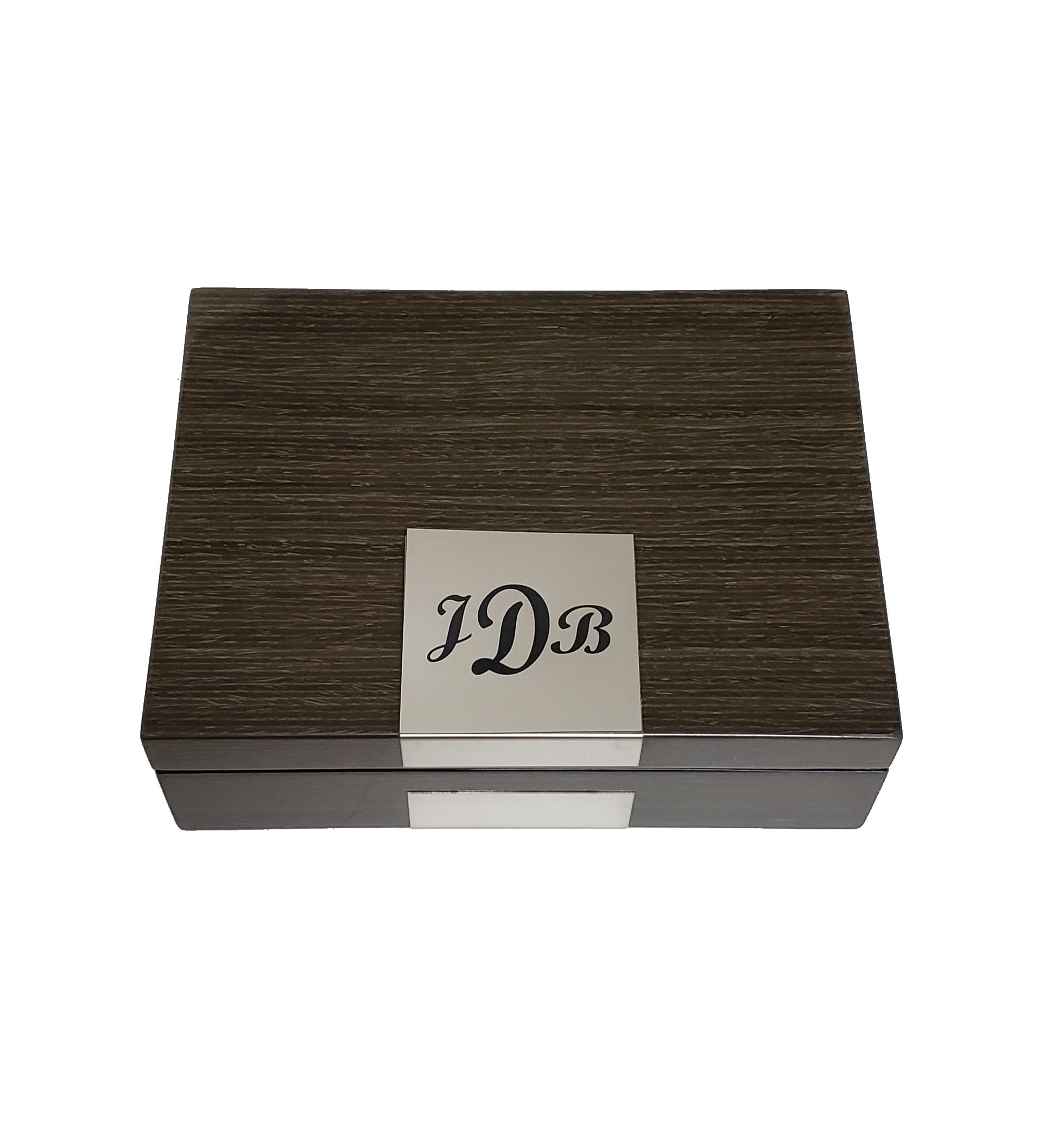 Personalized Cigar Humidor - Engraved Louis Vuitton Flower Logo